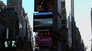 Ben Whitehouse Art featured in Times Square