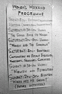 Program of the Women’s Liberation Conference in Oxford, March 1970. Credit: © Liberation Films ‘A Woman’s Place’.