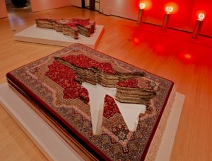 Farhad Moshiri, Flying Carpet, 2007. Rebel Jester Mystic Poet Exhibition