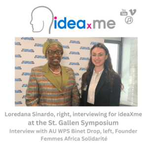 Bineta Diop, Founder Femmes Africa Solidarité, pictured with University of St. Gallen student, Loredana Sinardo.